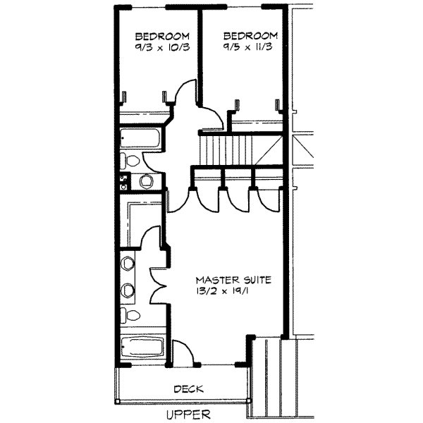 upper floor house blueprint