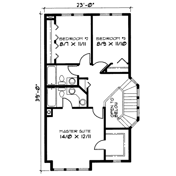 upper floor house blueprint