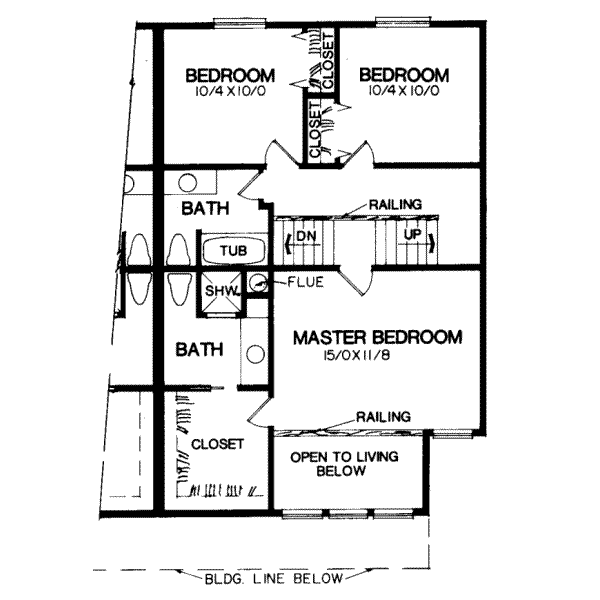 upper floor house blueprint