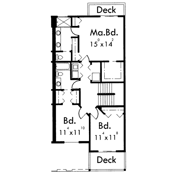 upper floor house blueprint