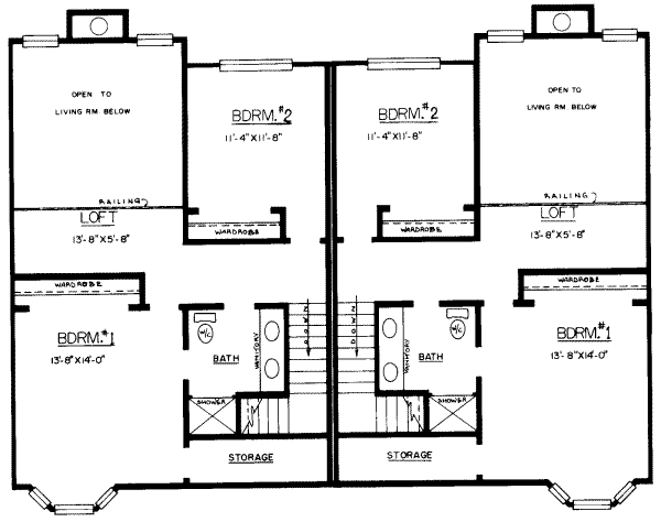 upper floor house blueprint