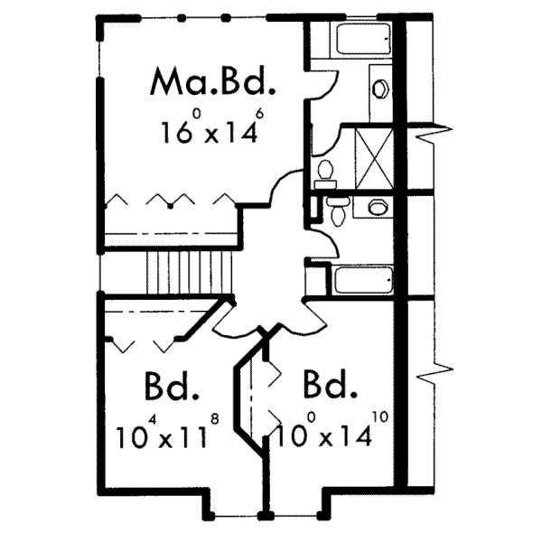 upper floor house blueprint