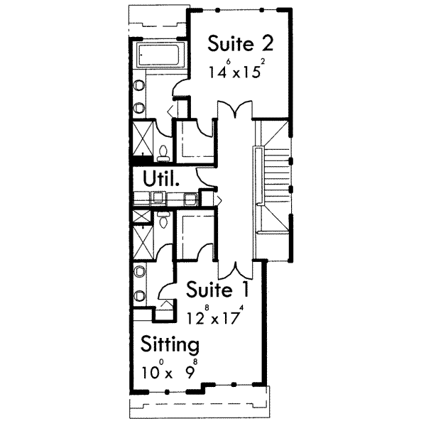 upper floor house blueprint