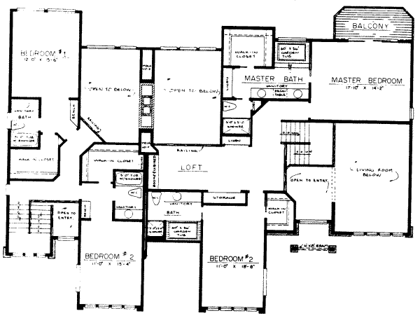 upper floor house blueprint