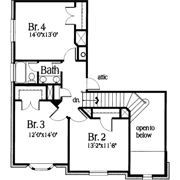 upper floor house blueprint