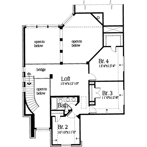 upper floor house blueprint