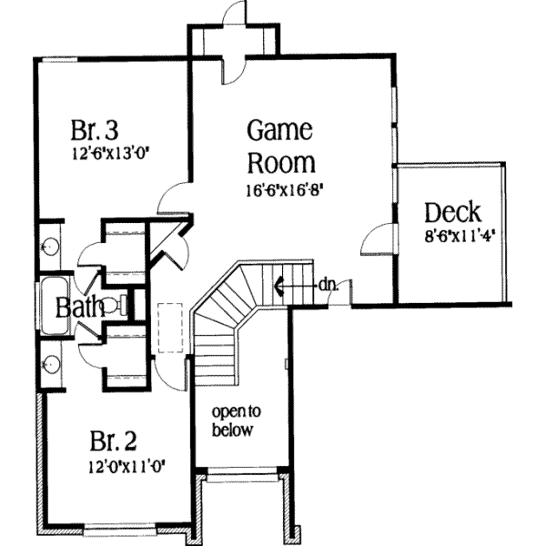 upper floor house blueprint