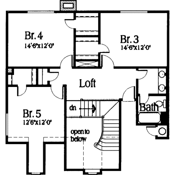 upper floor house blueprint