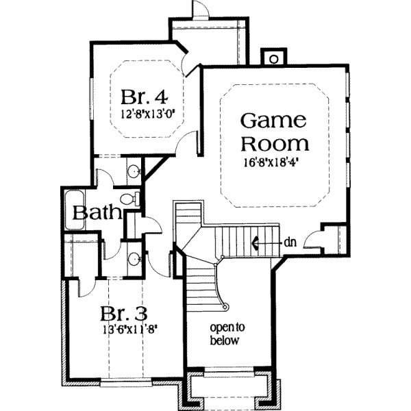 upper floor house blueprint