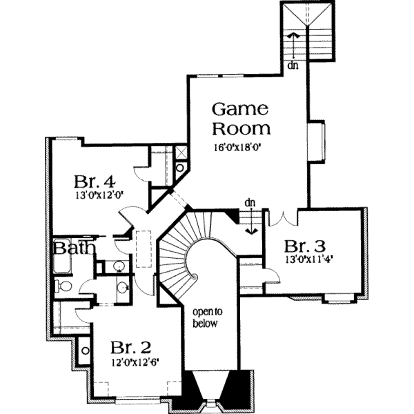 upper floor house blueprint