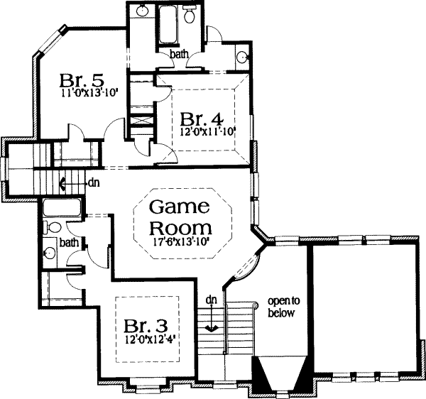 upper floor house blueprint