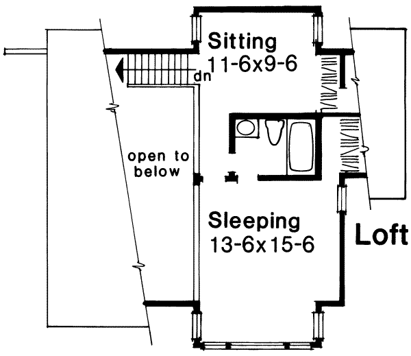 upper floor house blueprint
