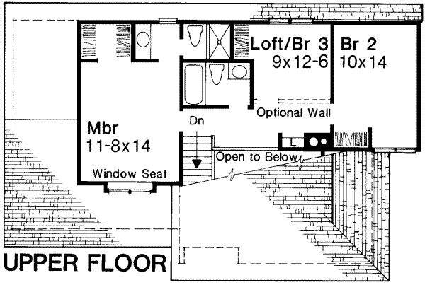 upper floor house blueprint