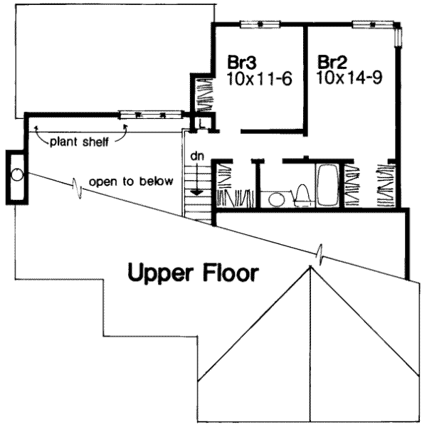 upper floor house blueprint