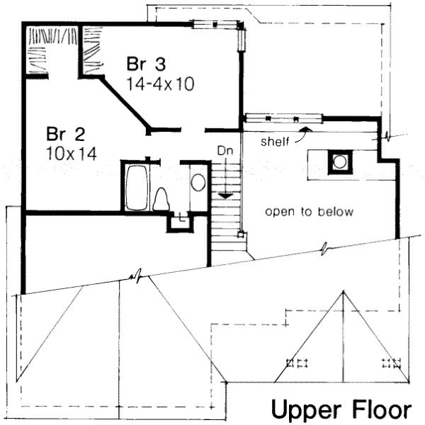 upper floor house blueprint