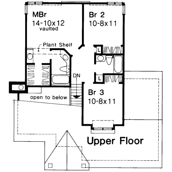 upper floor house blueprint