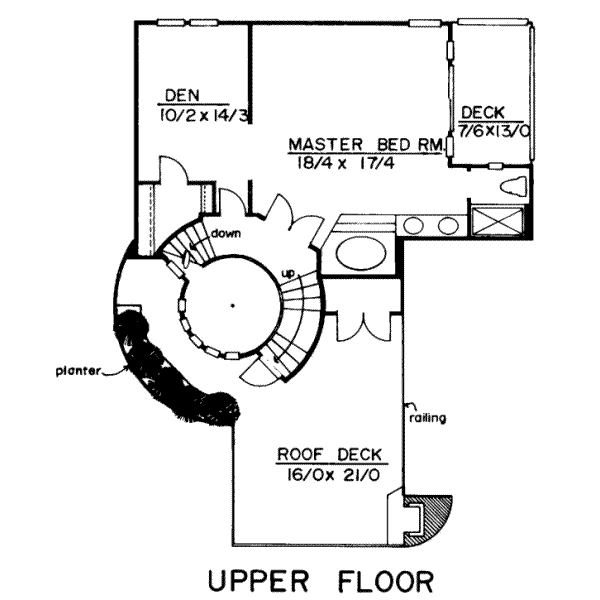 upper floor house blueprint