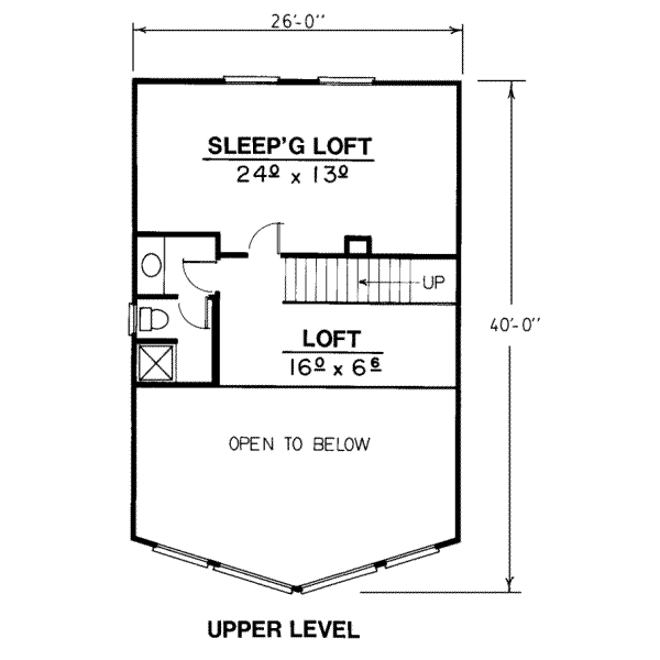 upper floor house blueprint