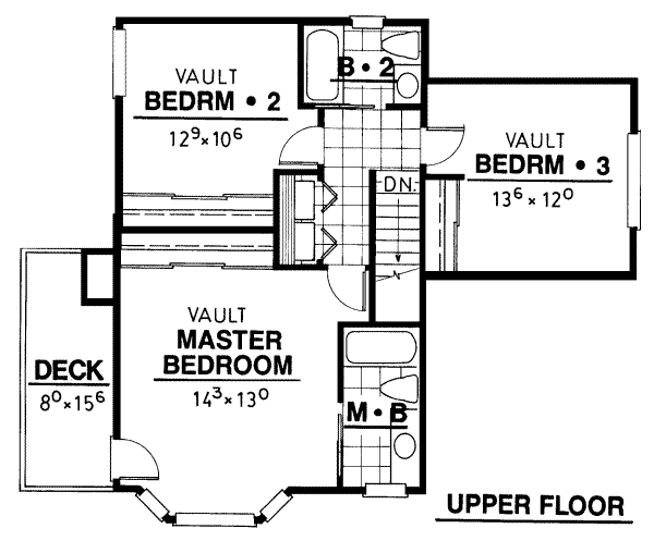 upper floor house blueprint