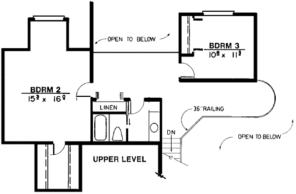 upper floor house blueprint