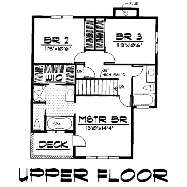 upper floor house blueprint