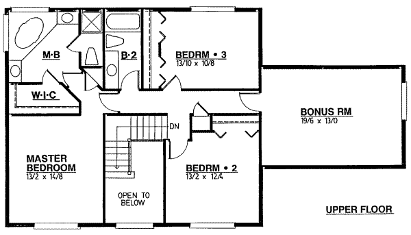 upper floor house blueprint