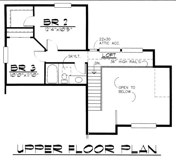 upper floor house blueprint