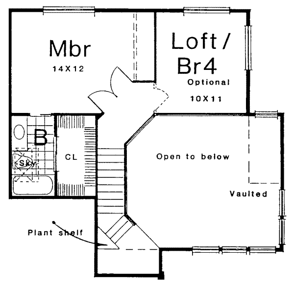 upper floor house blueprint