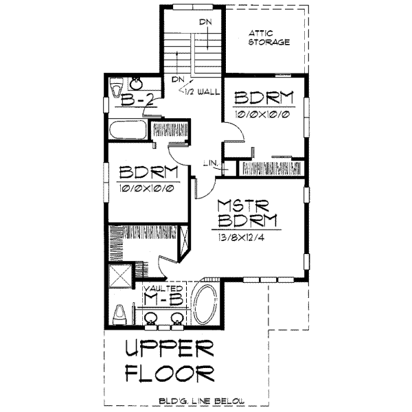 upper floor house blueprint