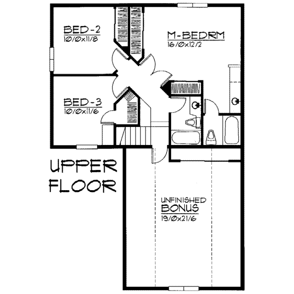 upper floor house blueprint