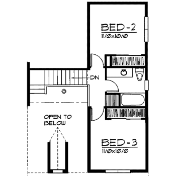 upper floor house blueprint