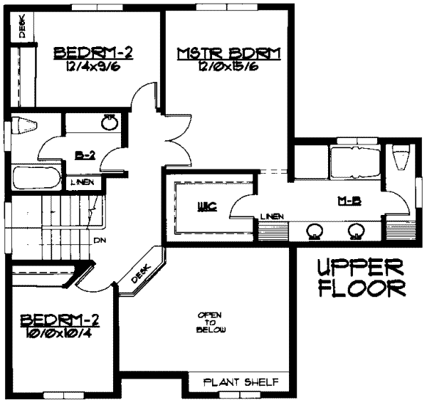 upper floor house blueprint