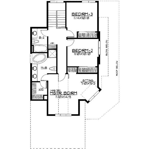 upper floor house blueprint