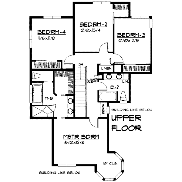 upper floor house blueprint