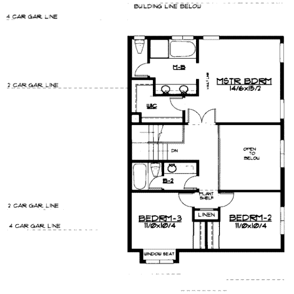 upper floor house blueprint