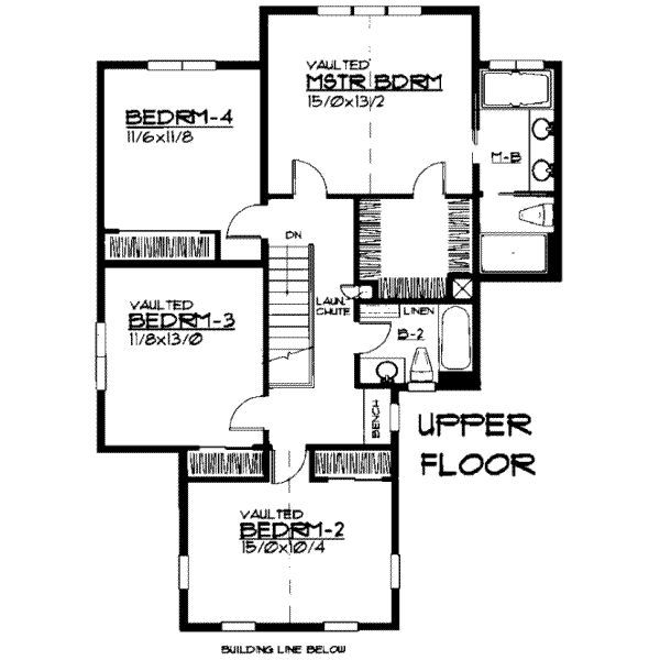 upper floor house blueprint