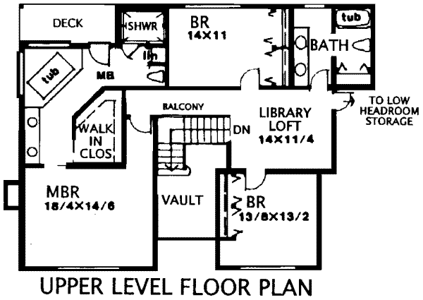 upper floor house blueprint