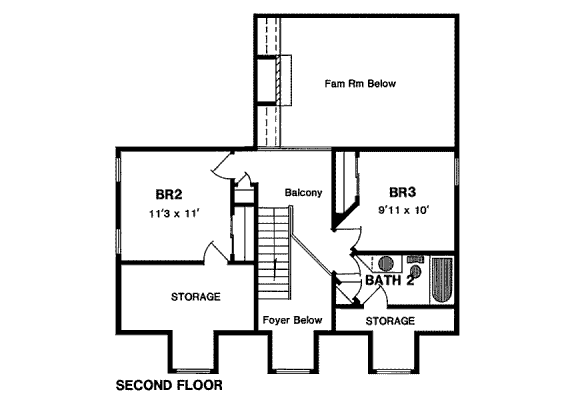 upper floor house blueprint