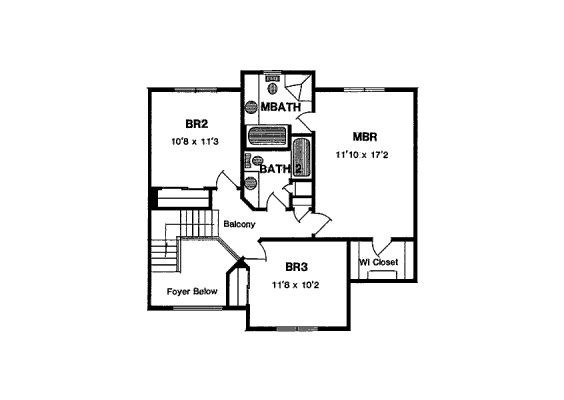 upper floor house blueprint