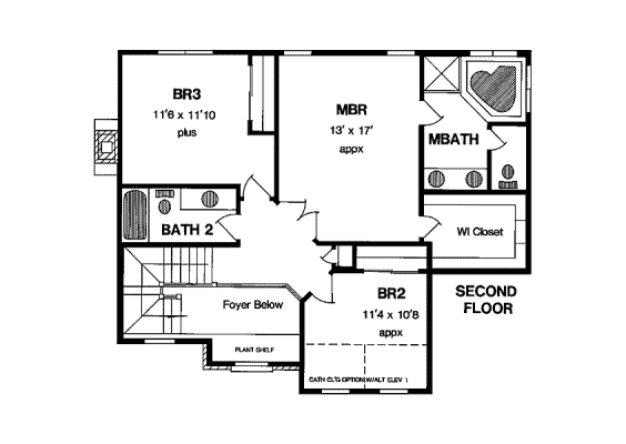 upper floor house blueprint