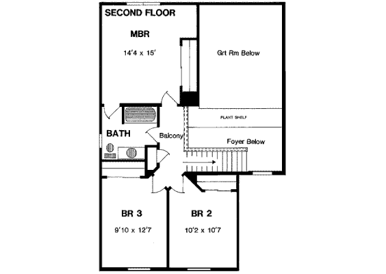upper floor house blueprint