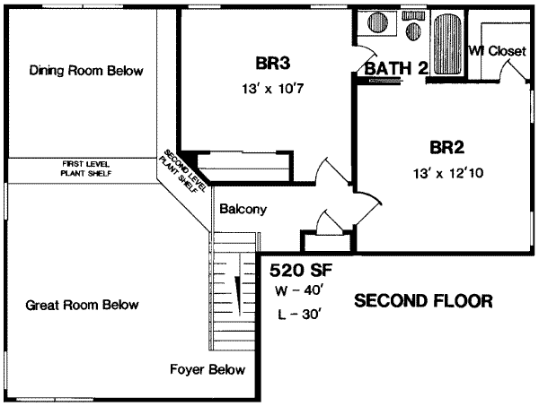 upper floor house blueprint