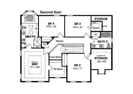 upper floor house blueprint