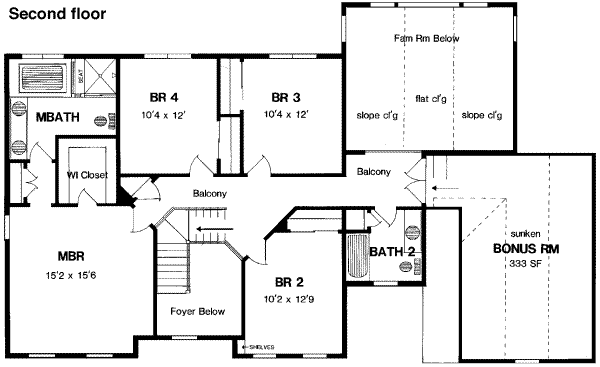 upper floor house blueprint