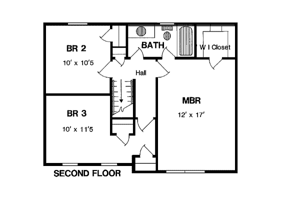 upper floor house blueprint