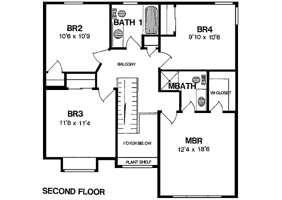 upper floor house blueprint