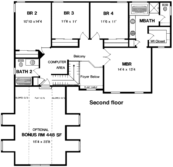upper floor house blueprint