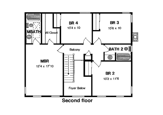 upper floor house blueprint