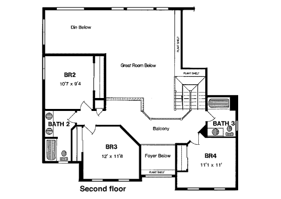 upper floor house blueprint