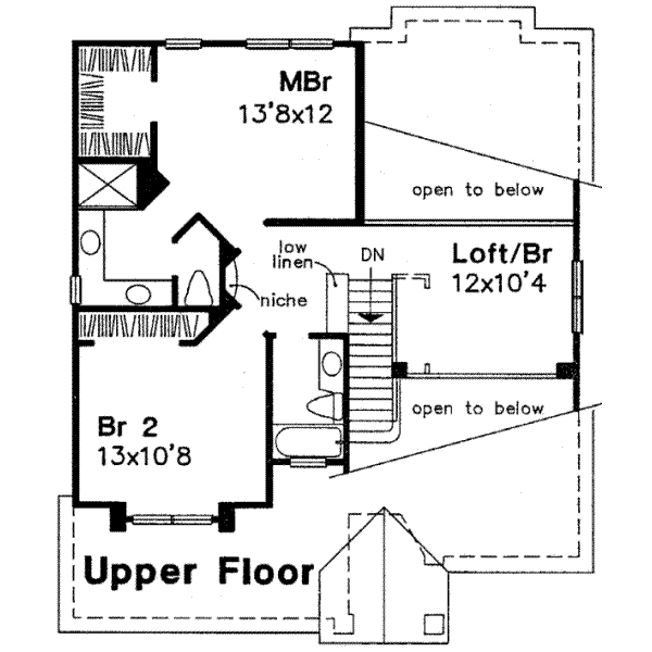 upper floor house blueprint